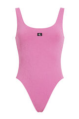 Womensecret Cut-out swimsuit - CK Monogram Texture Ružičasta