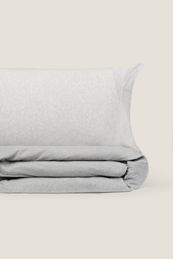 Textura Jersey-knit duvet cover. For a 135-150 cm bed. grey