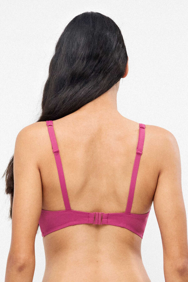 Gisela Top bikini cl&aacute;sico efecto cruzado morado/lila