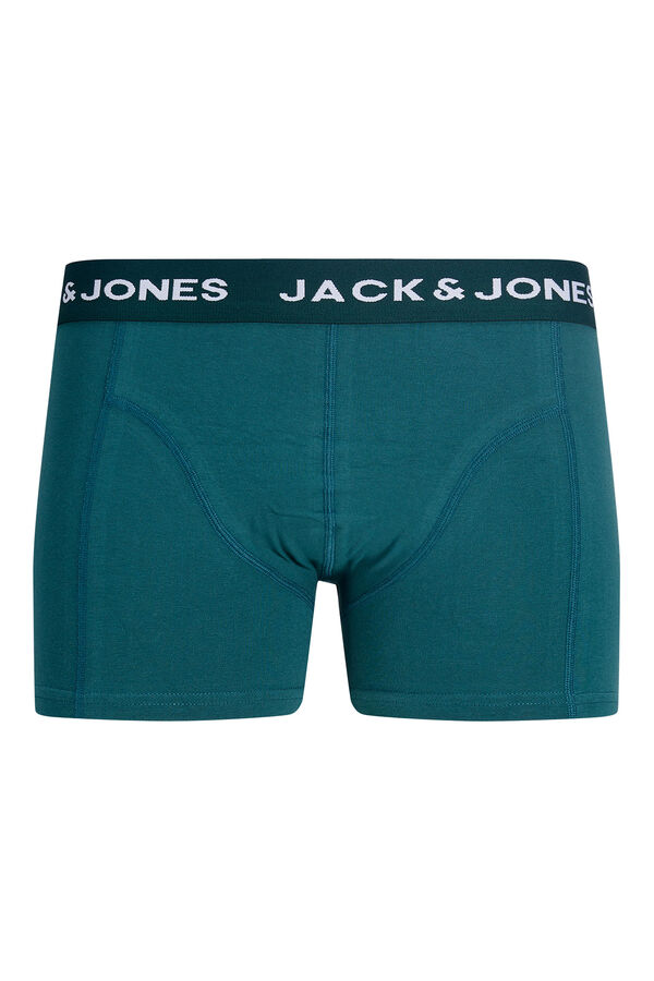Jack & Jones Pack 3 b&oacute;xer combinado estampado azul