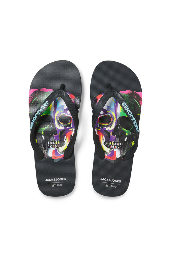 Jack & Jones Printed flip-flops black