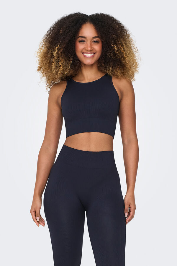 Only Play Suti&atilde; esportivo sem costura azul