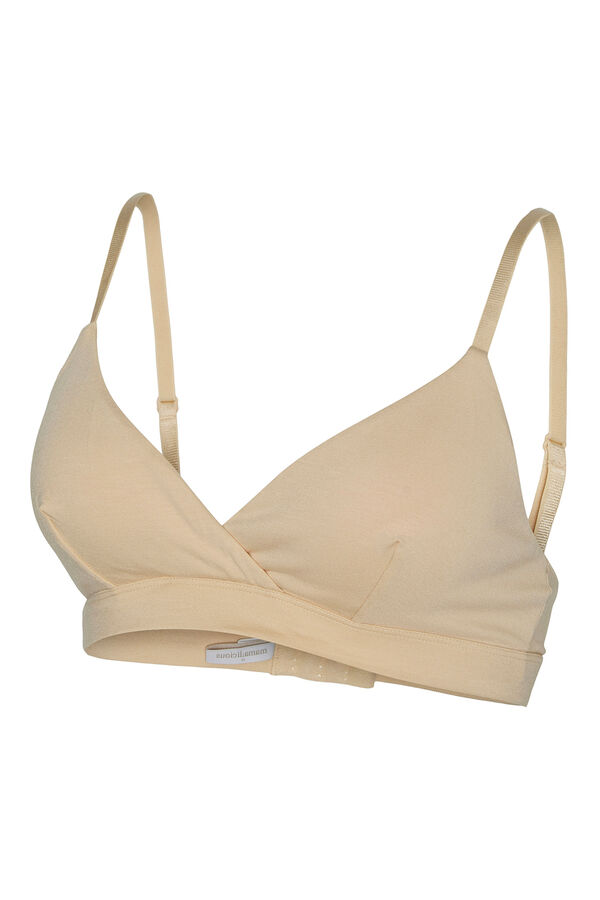 Mamalicious T-shirt de manga curta maternity manga curta  bege