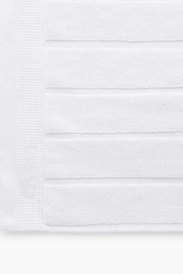 Womensecret Teppich Badezimmer ägyptische Frottee-Baumwolle 50 x 70 cm. Weiß