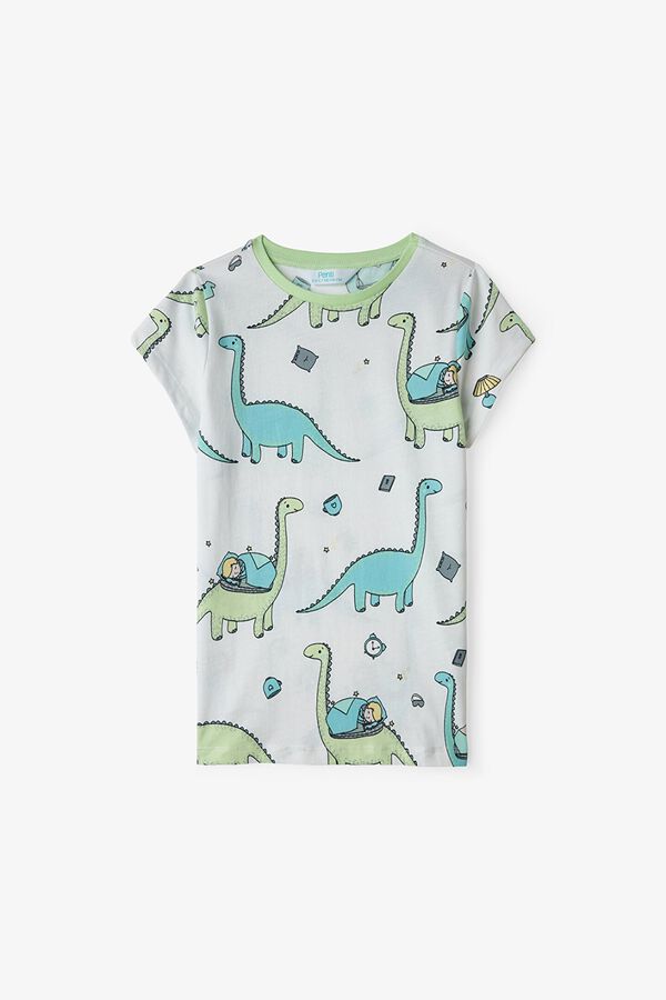 Penti Pack of 2 dinosaur kids' pyjamas green