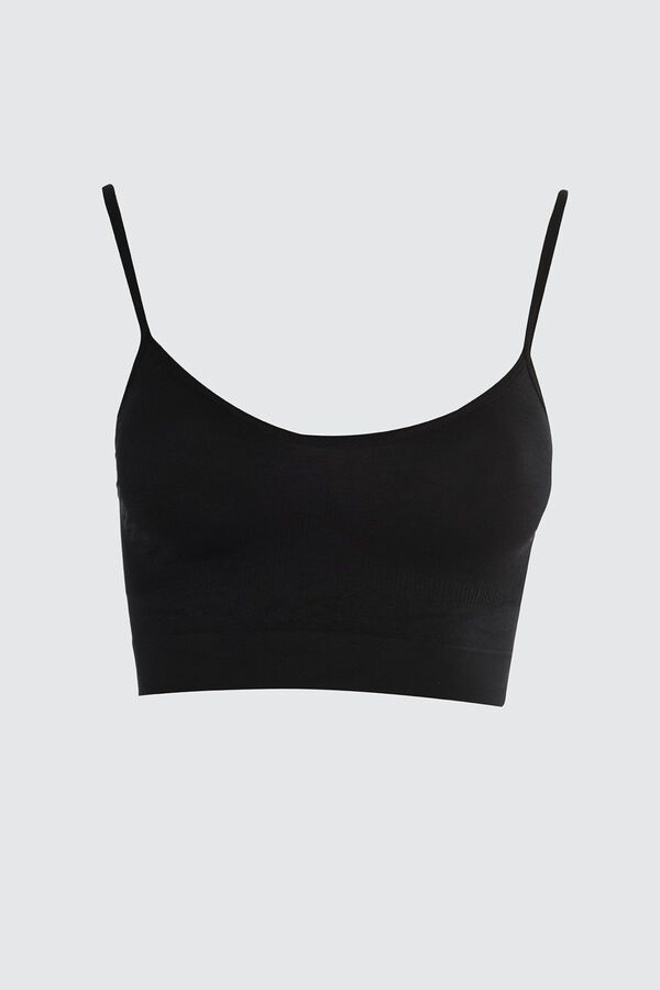 Trendyol Strappy sports top black
