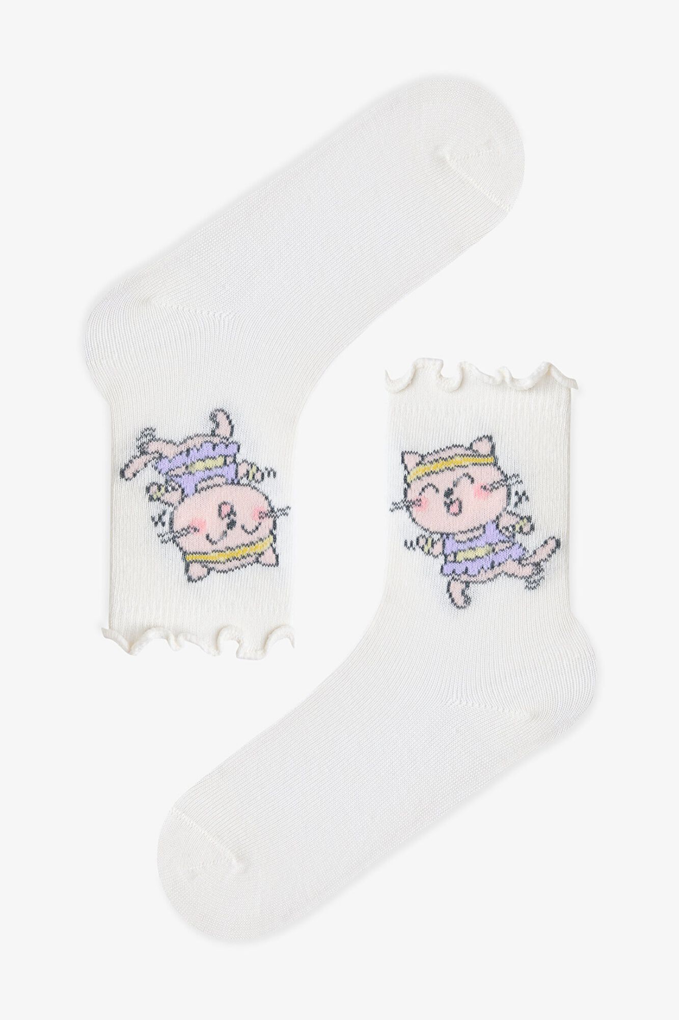 Penti Pack 3 calcetines tobilleros gato rayas