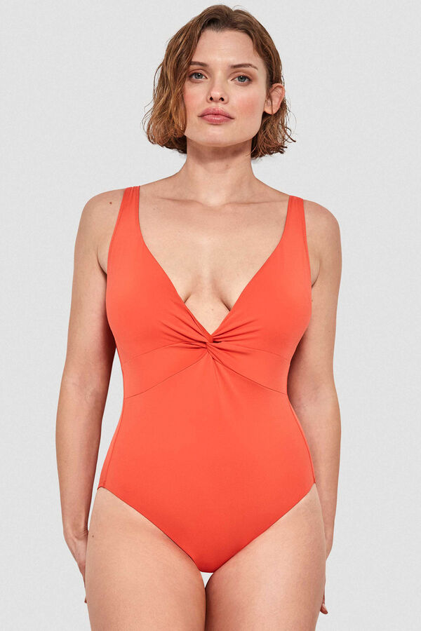Womensecret Non-wired control swimsuit Rot