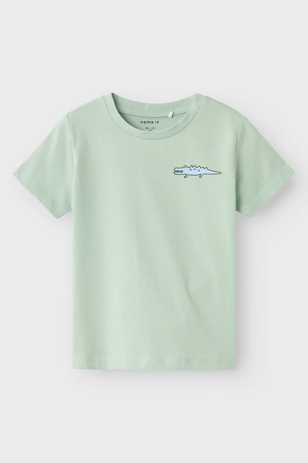 Womensecret Boy's T-shirt with mini motif zöld