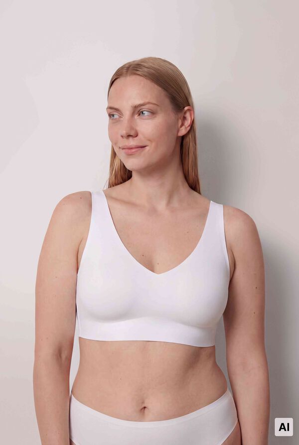 Women'secret White microfibre bra DREAMY PLUS white