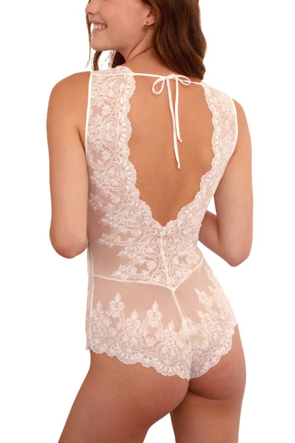 Ivette Bridal Body bordado heritage bege