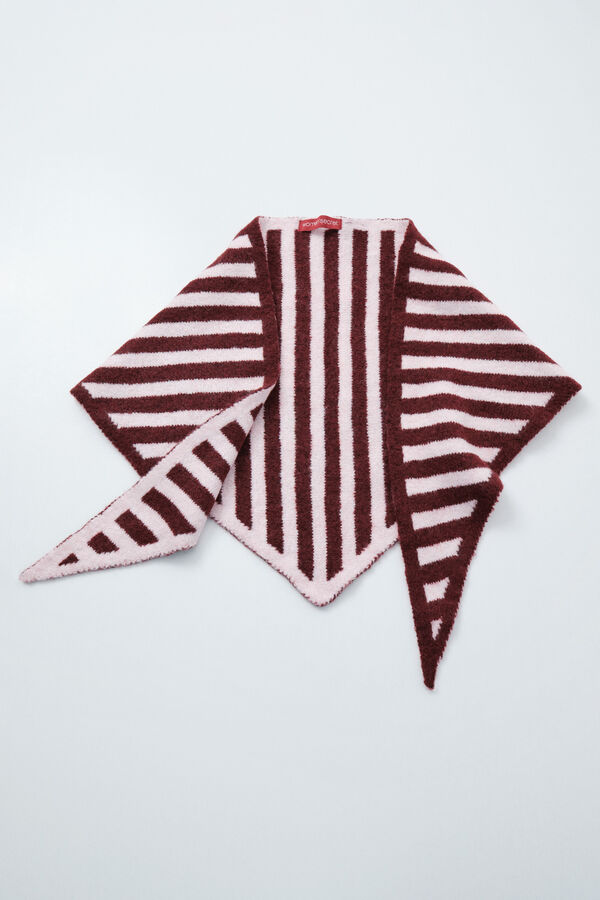 Women'secret Striped jersey-knit triangle scarf printed