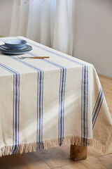 Womensecret Bari blue woven stripe tablecloth blue