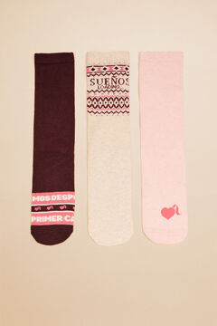 Womensecret 3-pack cotton La Vecina Rubia socks printed