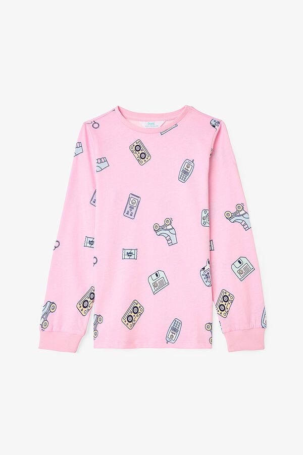 Penti Pack de 2 pijamas de manga larga de algod&oacute;n Retro Toy para ni&ntilde;a estampado