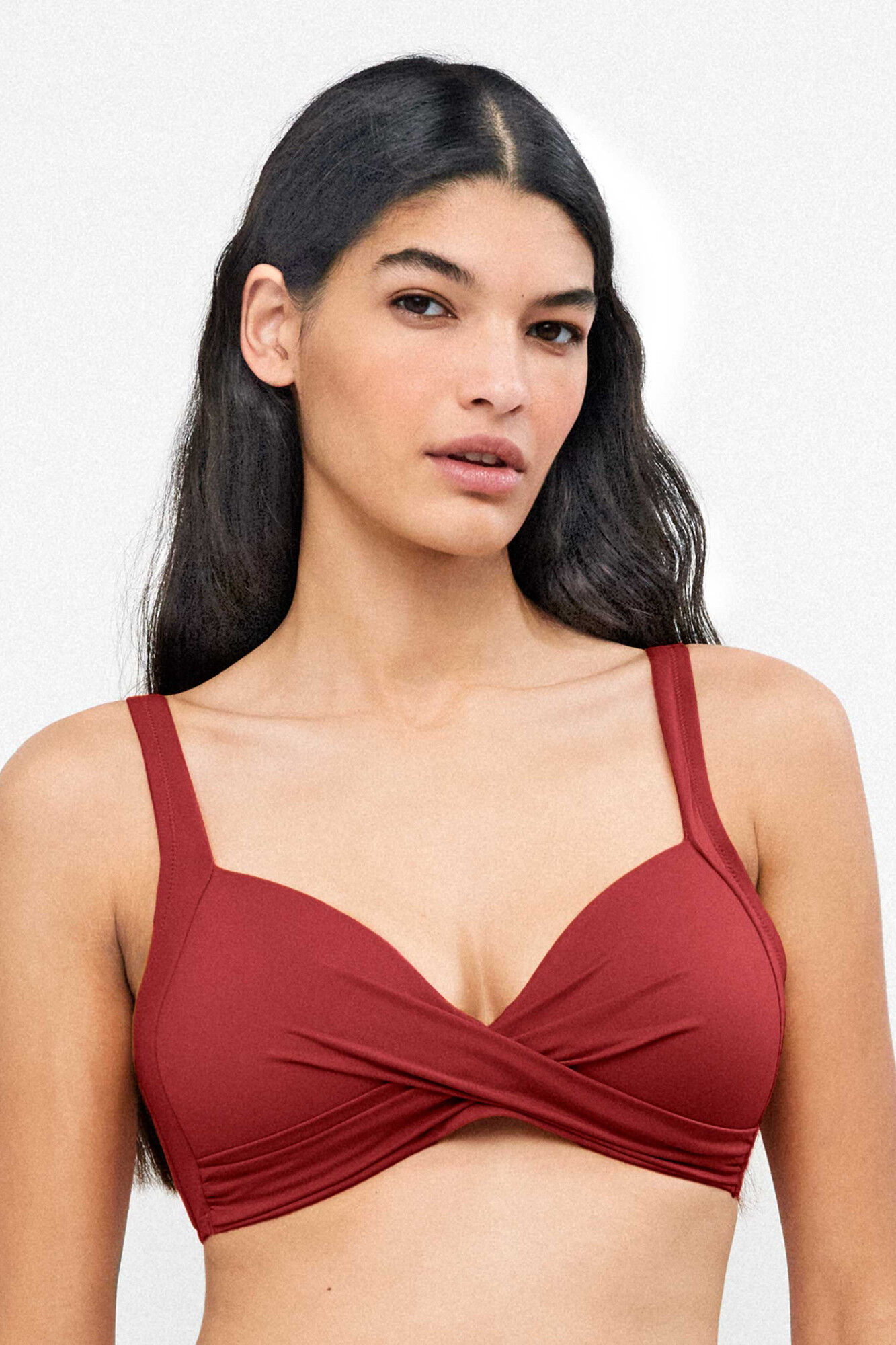 Gisela Klassisches Bikini-Top mit Wickel-Effekt