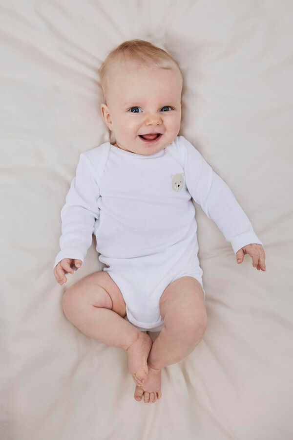 Name it Set 3 bodys osito bebé neutro gris