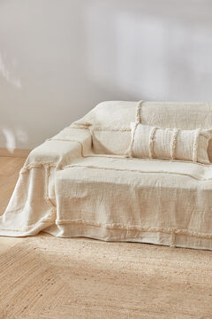 Womensecret Bagua ecru cotton bedspread with tufting detail imprimé