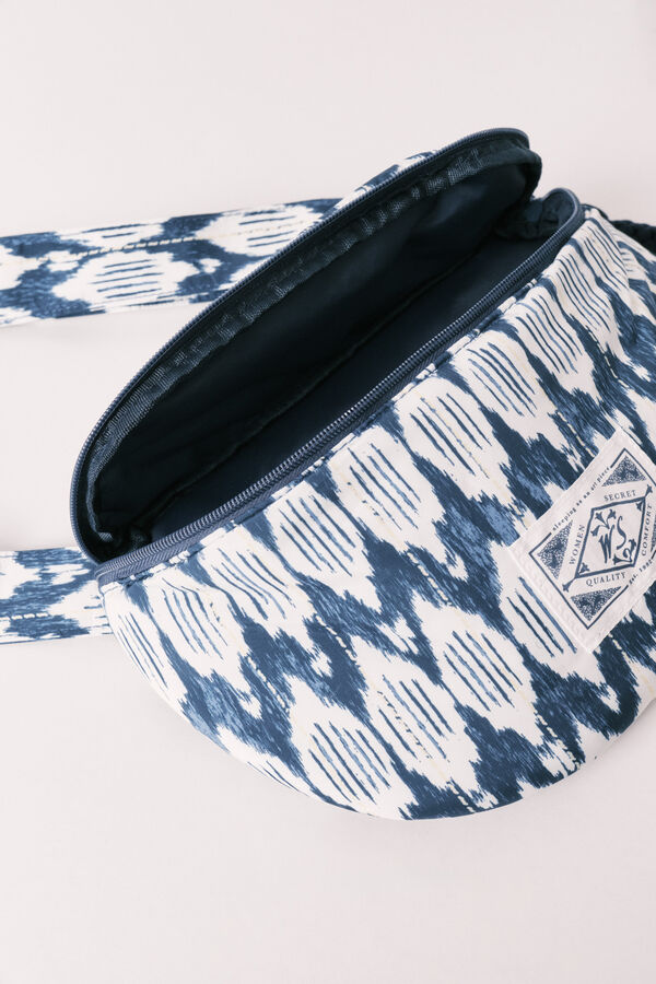 Women'secret Sac banane grand imprim&eacute; boho bleu