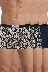DIM Printed and comfortable stretch cotton boxers DIM VIBES printed
