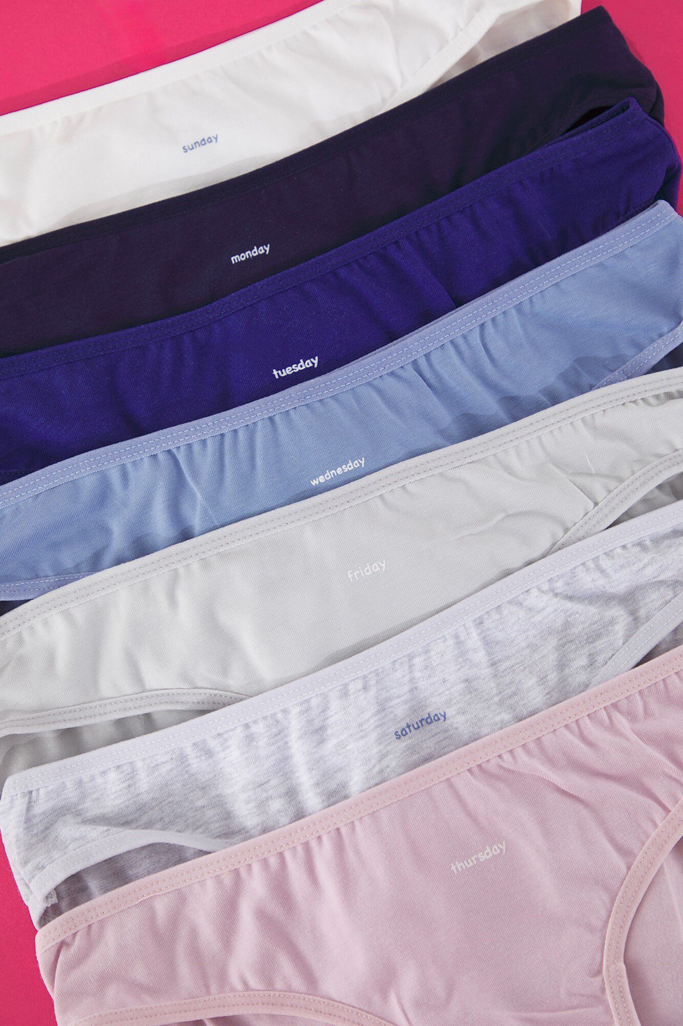 Trendyol Pack of 7 classic weekly panties