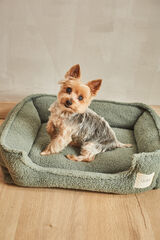 Calma House Cama para mascotas desenfundable verde Henry verde