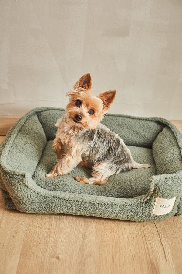 Calma House Cama para mascotas desenfundable verde Henry verde
