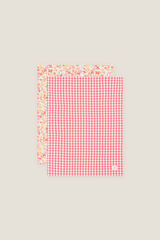 Womensecret 2-pack of checked and floral cloths piros
