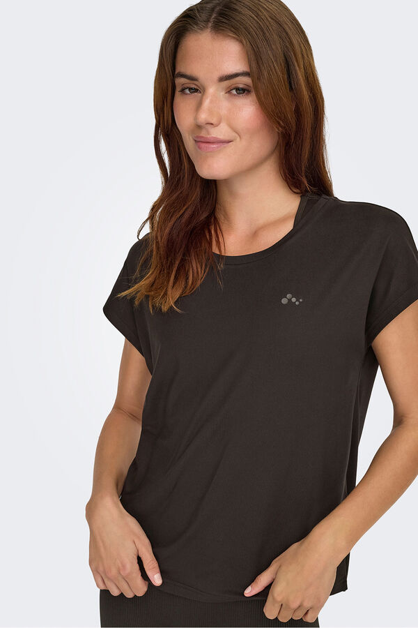 Only Play short sleeve trainers T-shirt nude