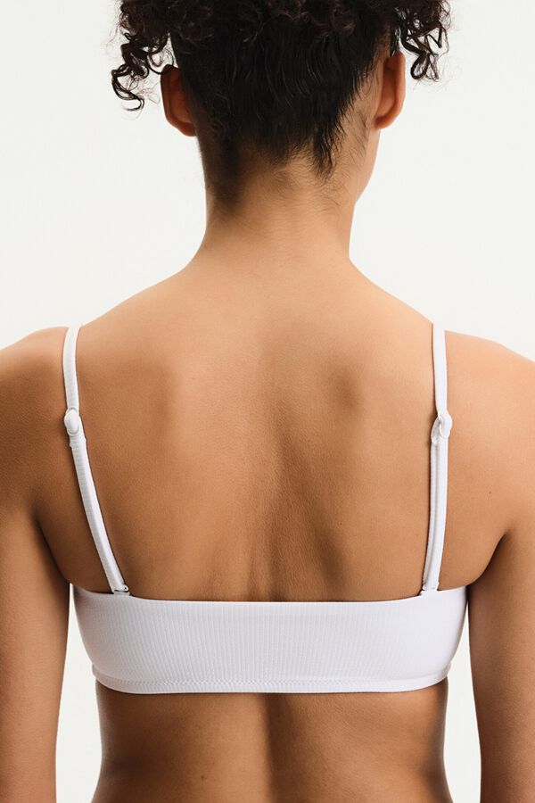 Penti Top Biqu&iacute;ni Bandeau Ava branco