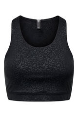 Womensecret Printed sports bra noir