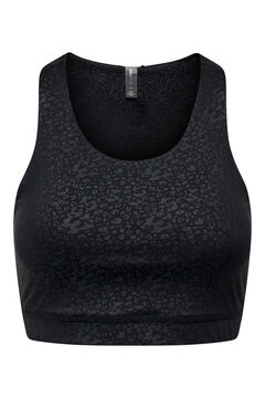 Womensecret Printed sports bra black