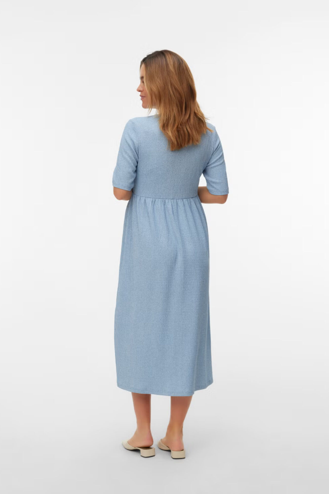 Mamalicious Maternity Midi-Kleid mit V-Ausschnitt