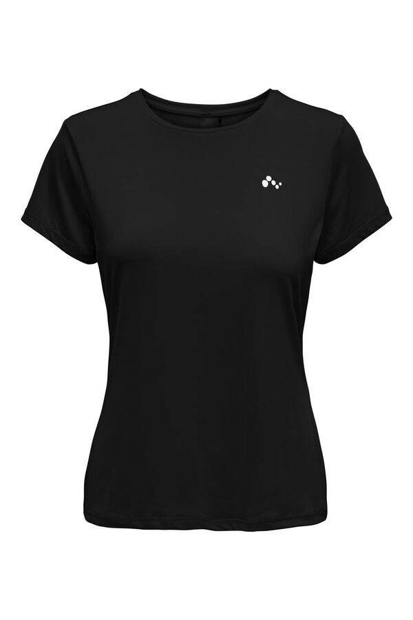 Womensecret Short-sleeved sports T-shirt black