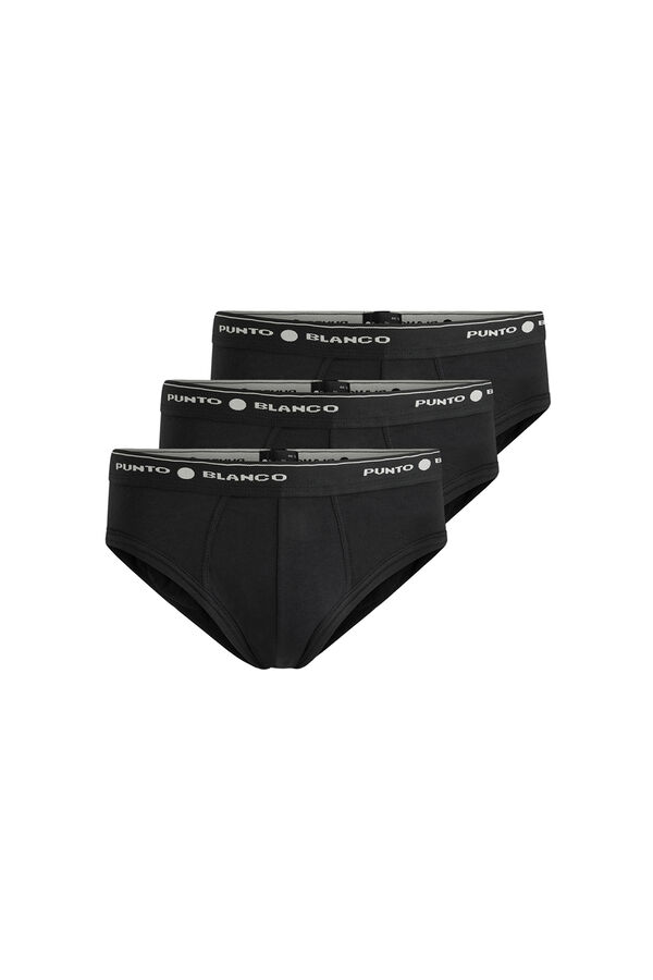 Punto Blanco Pack of 3 cotton briefs black