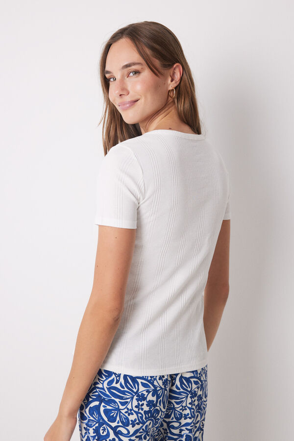 Womensecret Short sleeve sleeve t-shirt beige