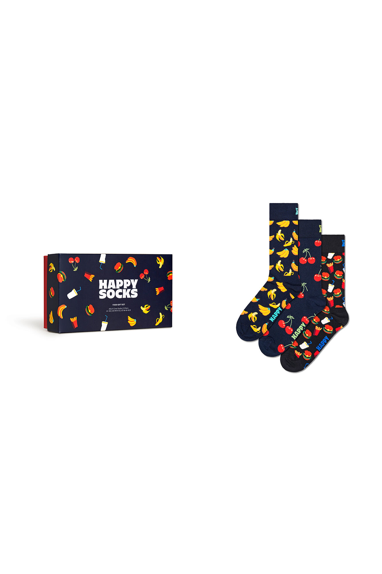 Happy Socks Pack de 3 calcetines con comida