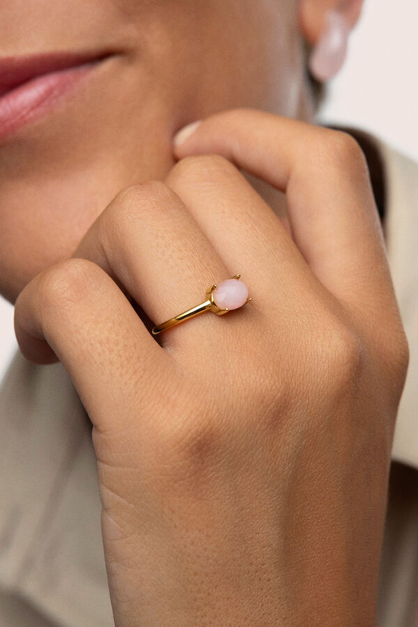 Singularu Anillo Victoria Acero Ba&ntilde;o Oro 10 amarillo