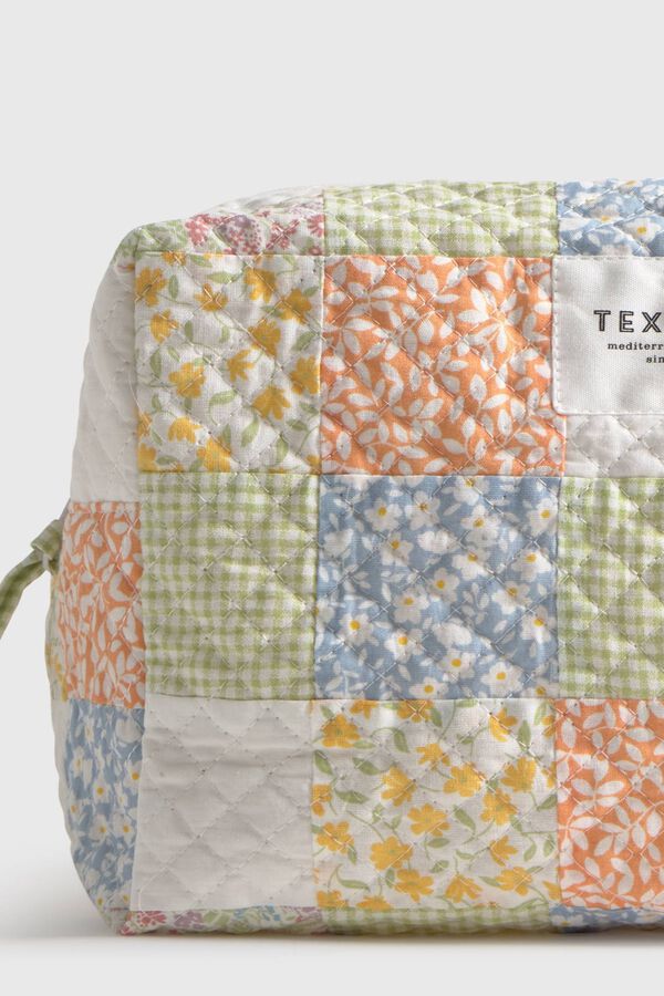 Textura Neceser acolchado algod&oacute;n patchwork estampado