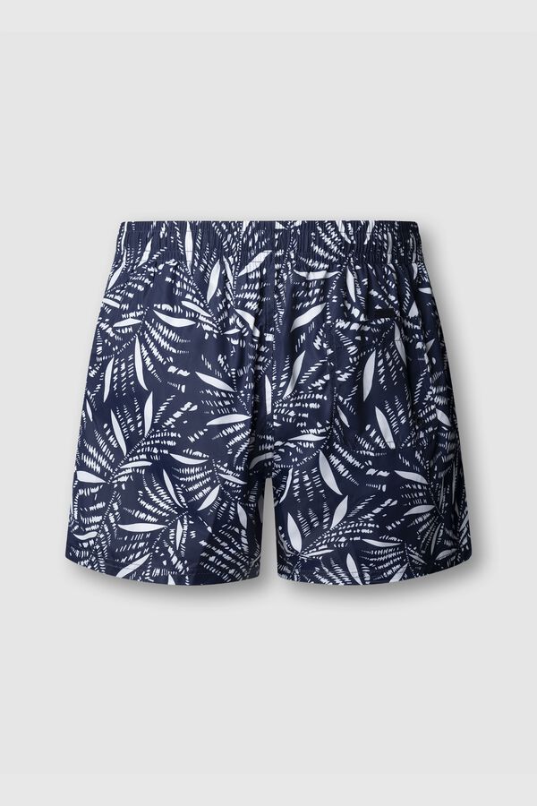 Pepe Jeans Tropical print regular swimwear blue