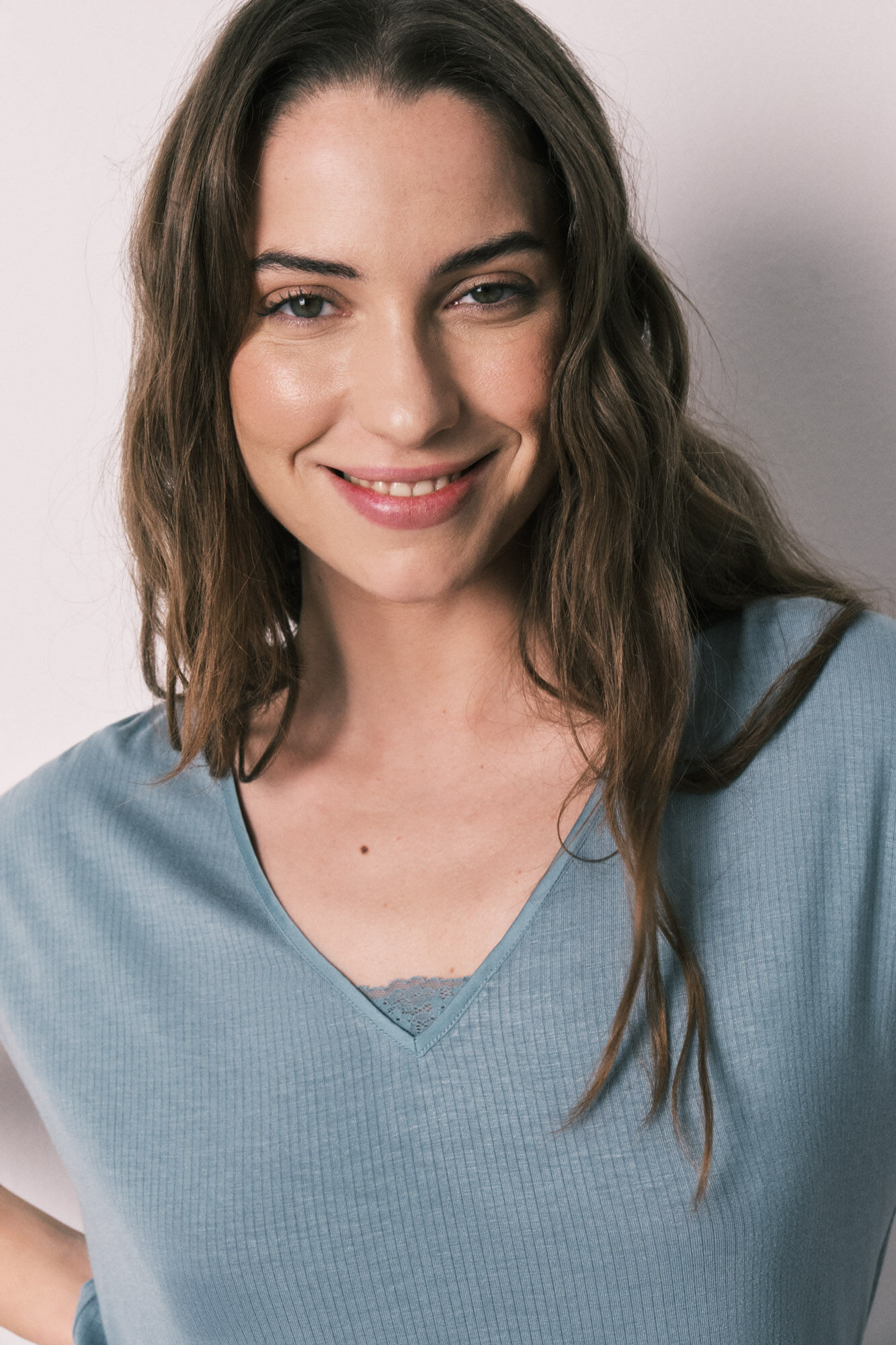 Women'secret Blue viscose soft touch capri pyjamas