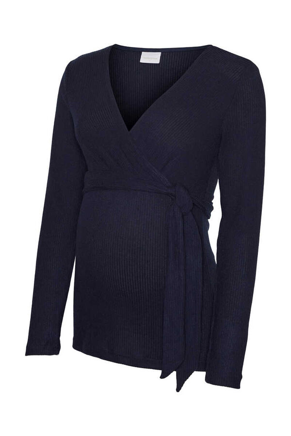 Womensecret Jersey-knit maternity wrap top  bleu