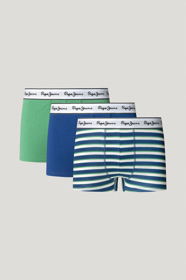 Pepe Jeans Pack 3 boxer rayas azul