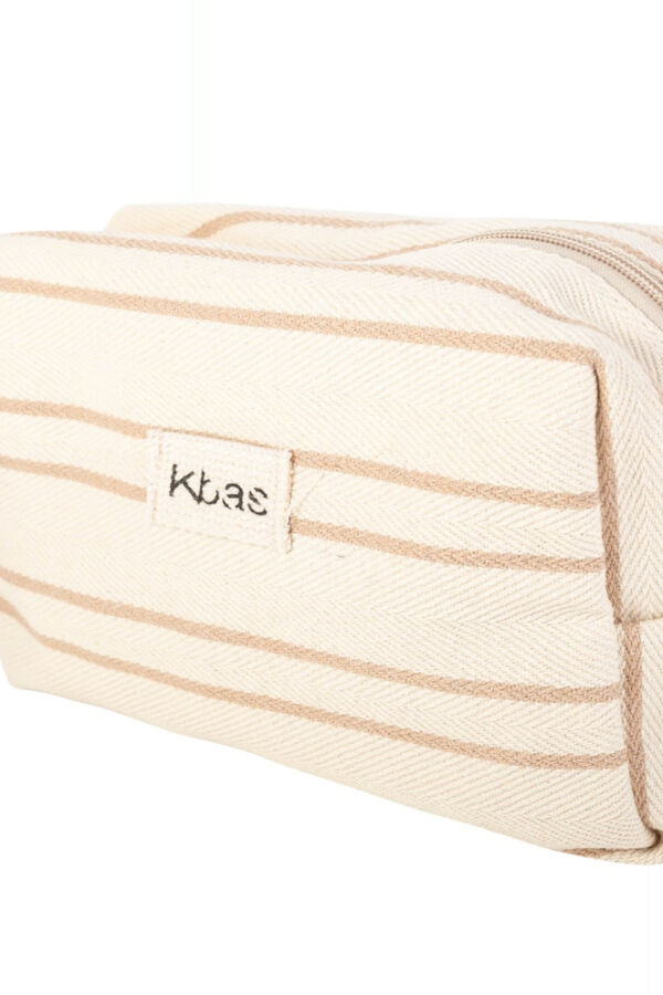 Kbas Trousse de toilette en toile marron