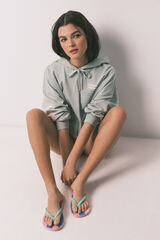 HI&BYE Blue striped sandal blue