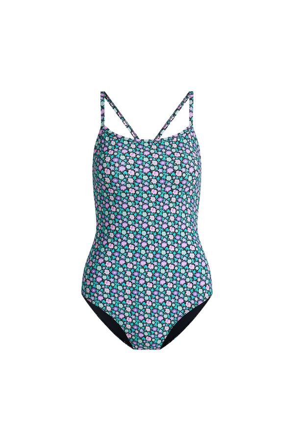 Modibodi Fato de banho menstrual desportivo teen fluxo moderado azul