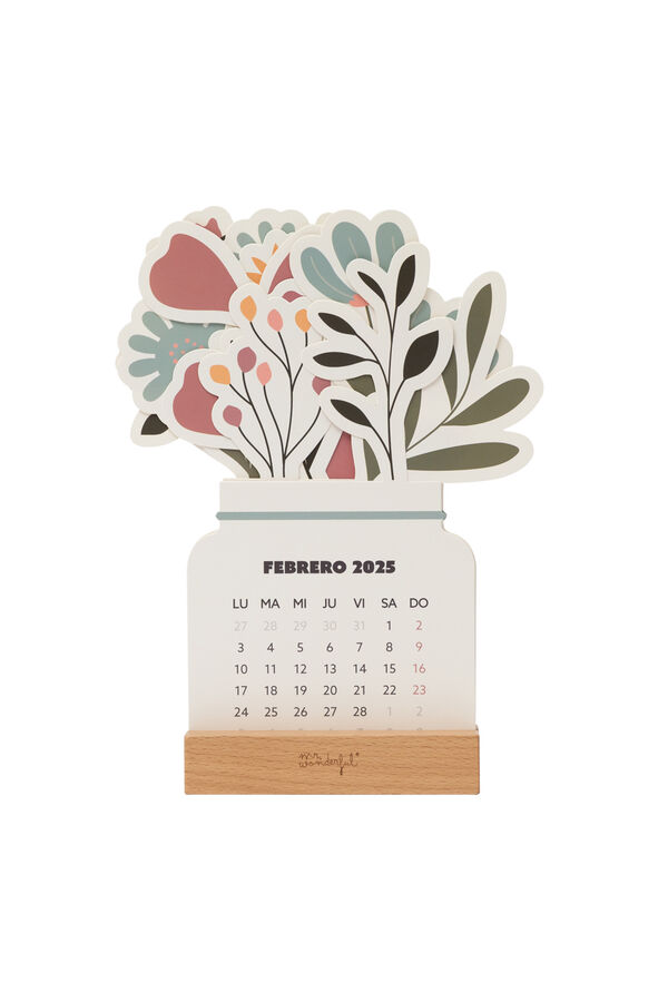 Mr. Wonderful 2025 desktop calendar with base to enjoy the year with enthusiasm Print