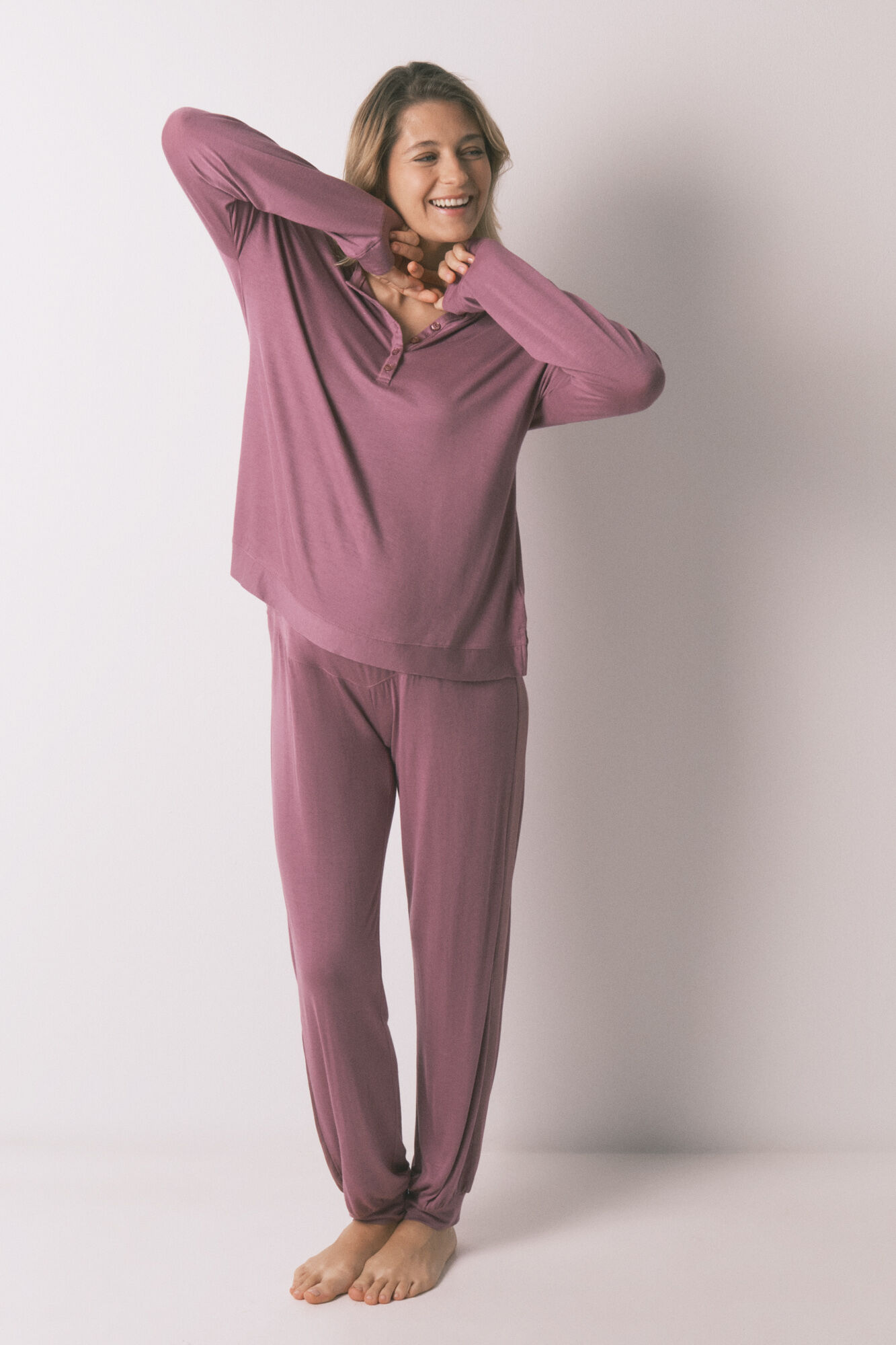Women'secret Pink super soft maternity long pyjamas