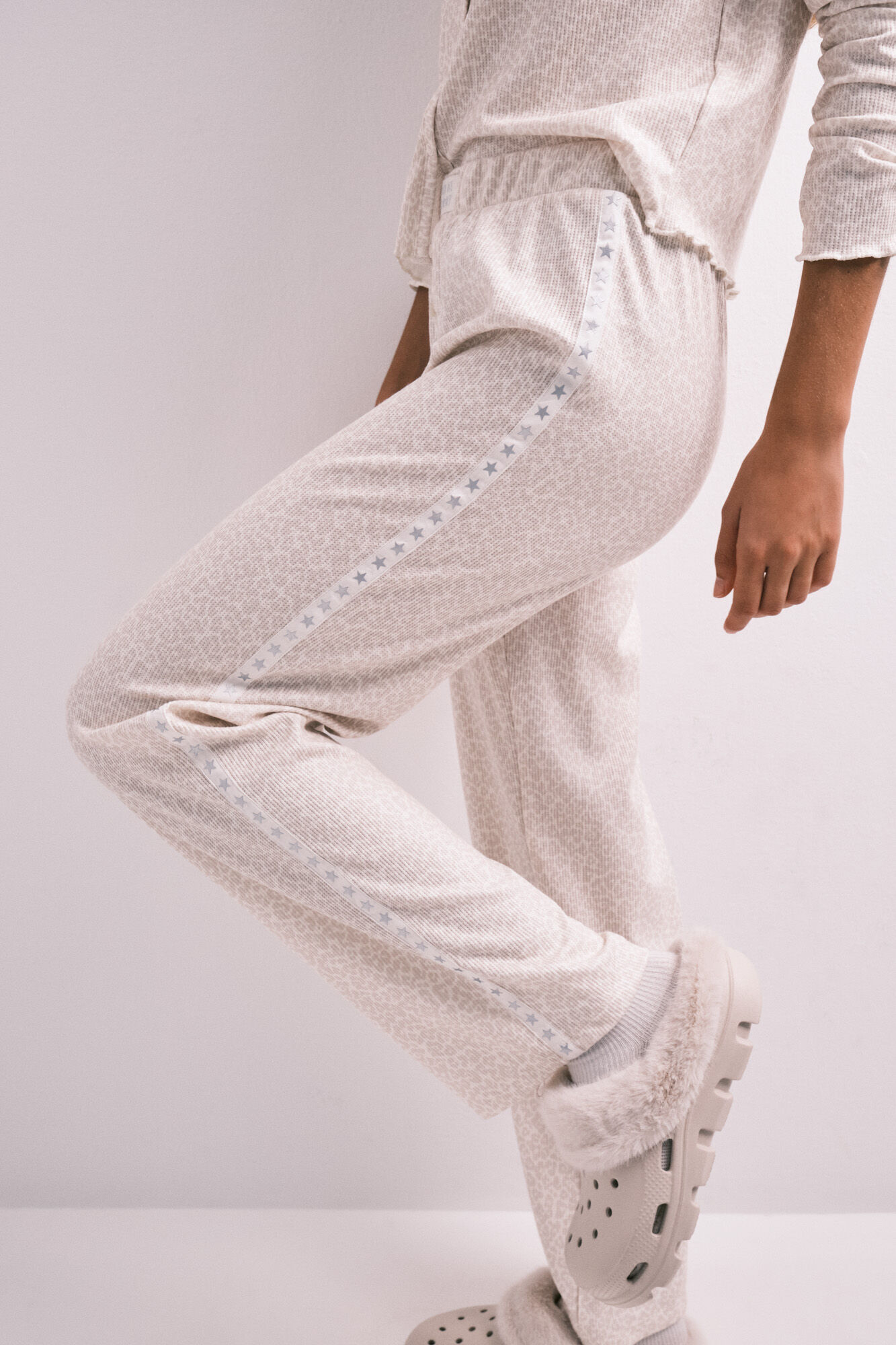 HI&BYE Animal print long pyjamas with buttons