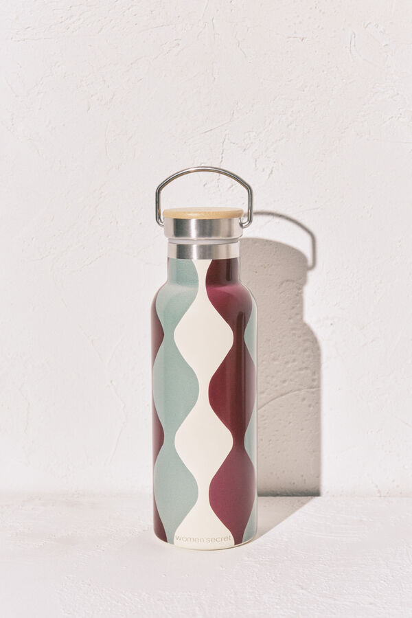 Women'secret Stainless steel wave bottle printed